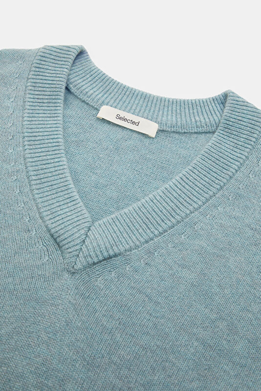 Blue Wool Women's Sweater 3