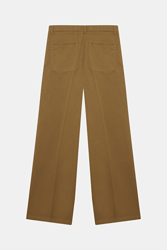 Taba Wide Leg Kadın Pantolon 2