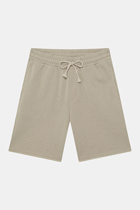 Beige Straight Men's Shorts