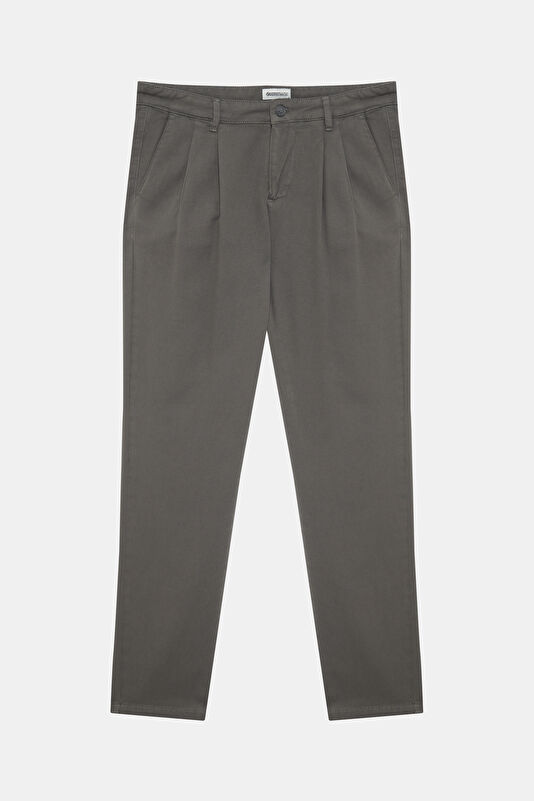 Men's Grey Straight Leg Trousers