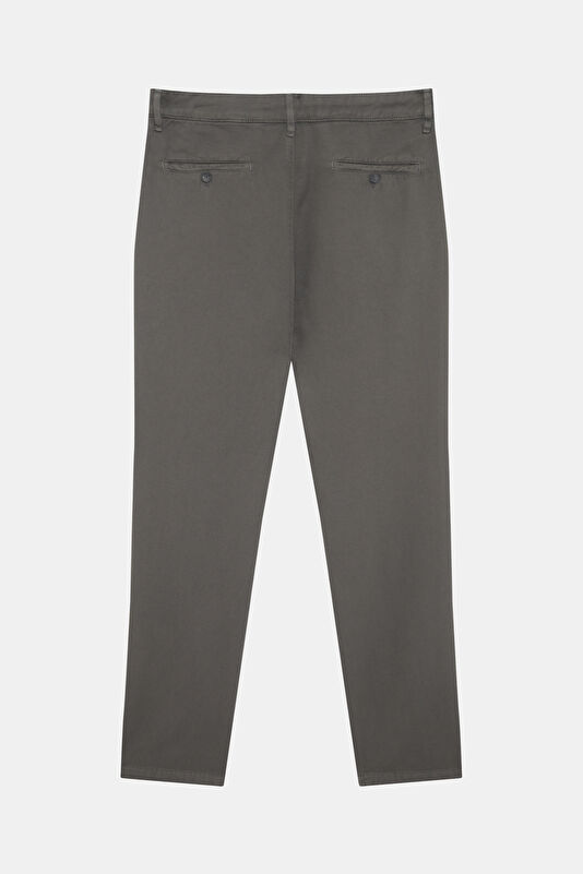 Men's Grey Straight Leg Trousers 2