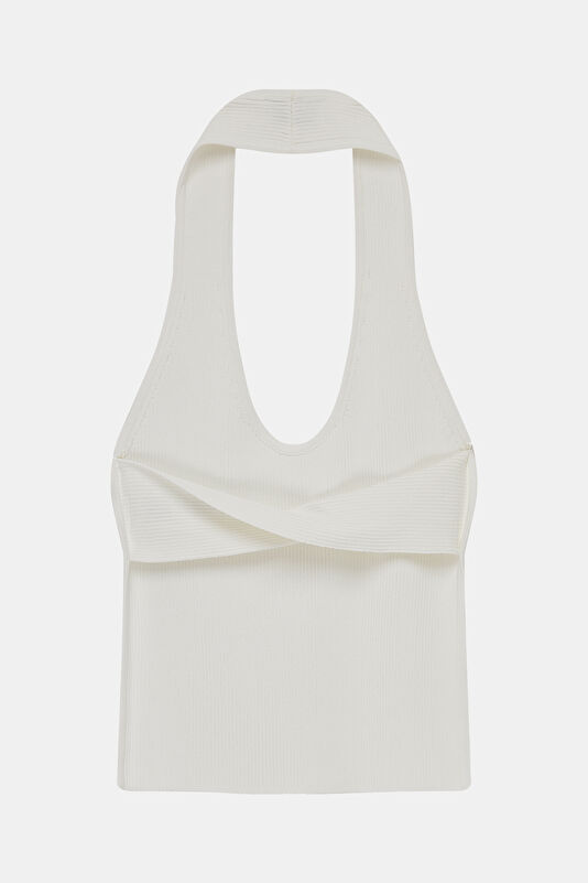 Women's Sleeveless Blouse in Ecru 2