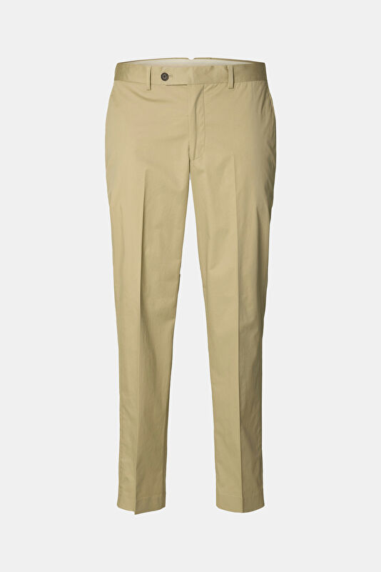 X Hotel Amour Beige Straight Organic Cotton Men's Trousers