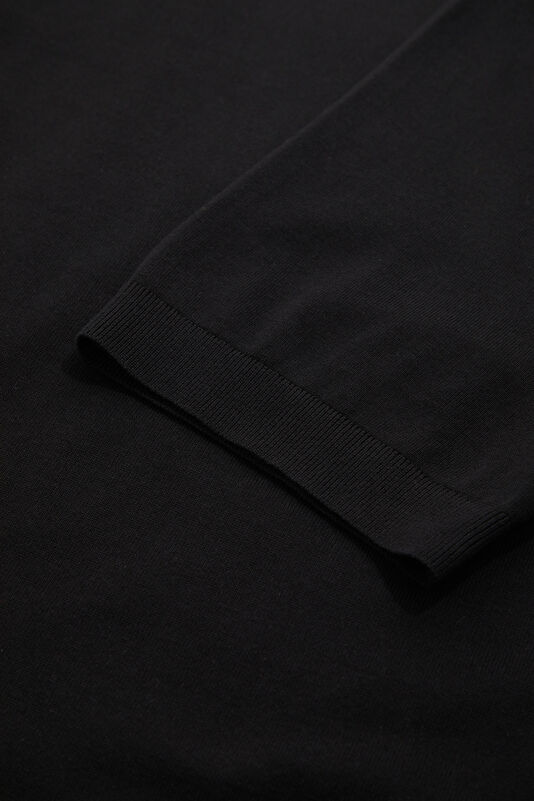 Siyah Bisiklet Yaka Erkek T-Shirt 4