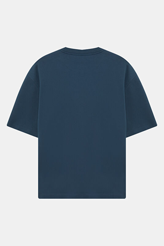 Relax Fit Petrol Crew Neck Men's T-Shirt 2
