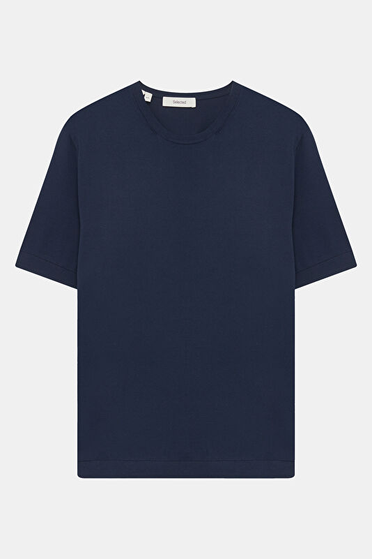 Navy Blue Crew Neck Men's T-Shirt
