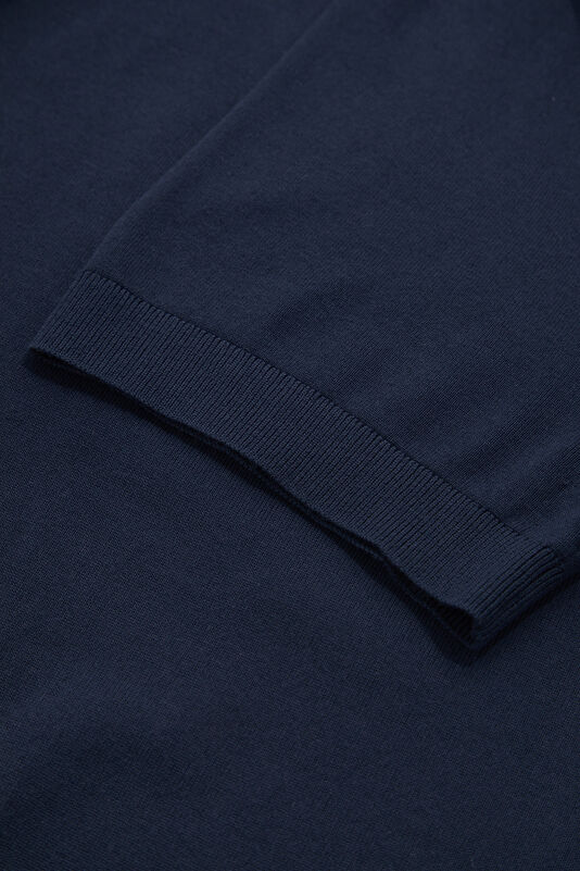 Navy Blue Crew Neck Men's T-Shirt 4