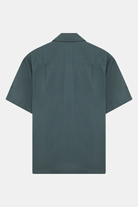 Relax Fit Petrol Resort Neck Men's Shirt 2
