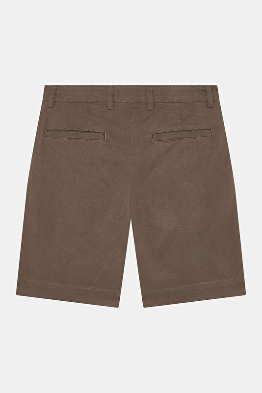 Brown Lyocell Cotton Men's Shorts 2