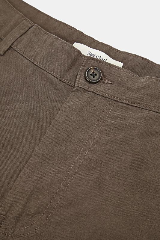 Brown Lyocell Cotton Men's Shorts 3