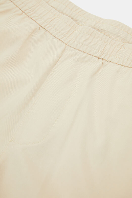 Beige Cotton/Tencel Men's Shorts 3
