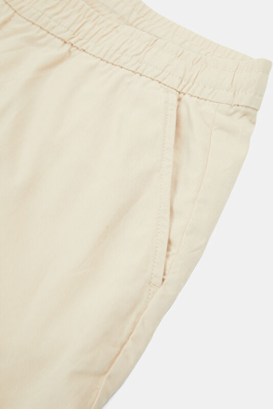 Beige Cotton/Tencel Men's Shorts 4