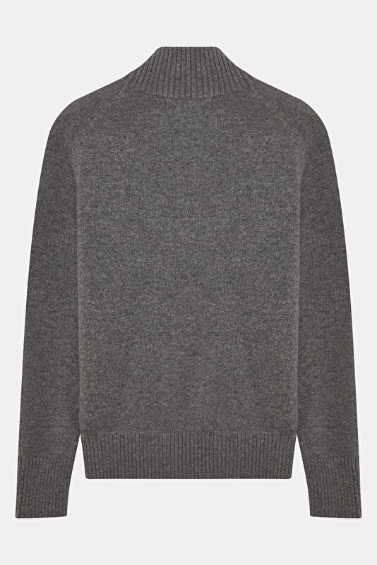 Gray Wool/Cashmere Knit Men's Sweater 2