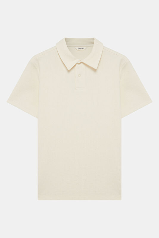 Ekru Polo Yaka Erkek T-Shirt