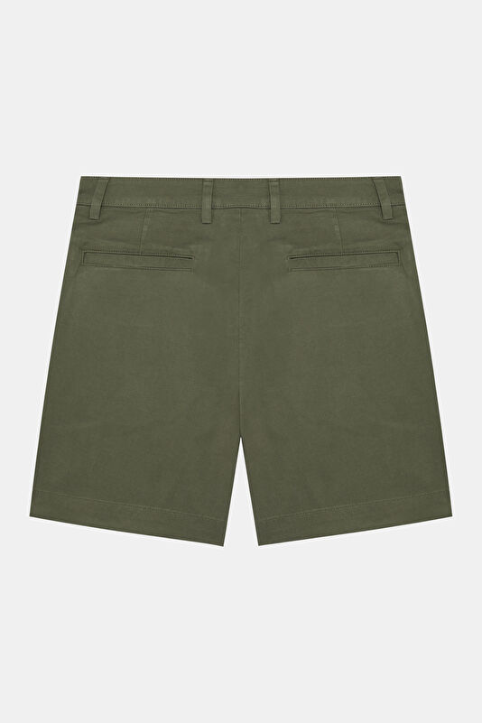 Khaki Lyocell Cotton Men's Shorts 2
