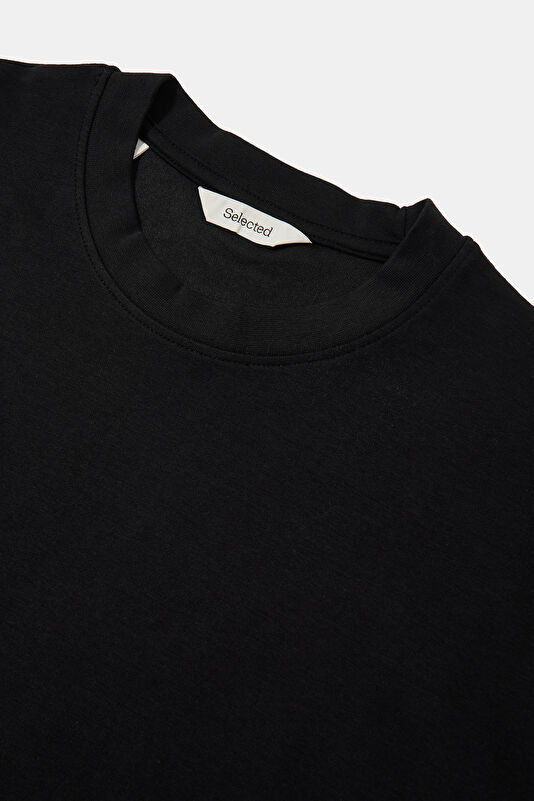 Relax Fit Black Crew Neck Men's T-Shirt 3
