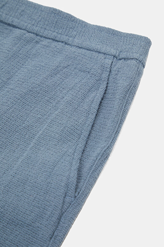 Blue Organic Cotton Men's Shorts 4