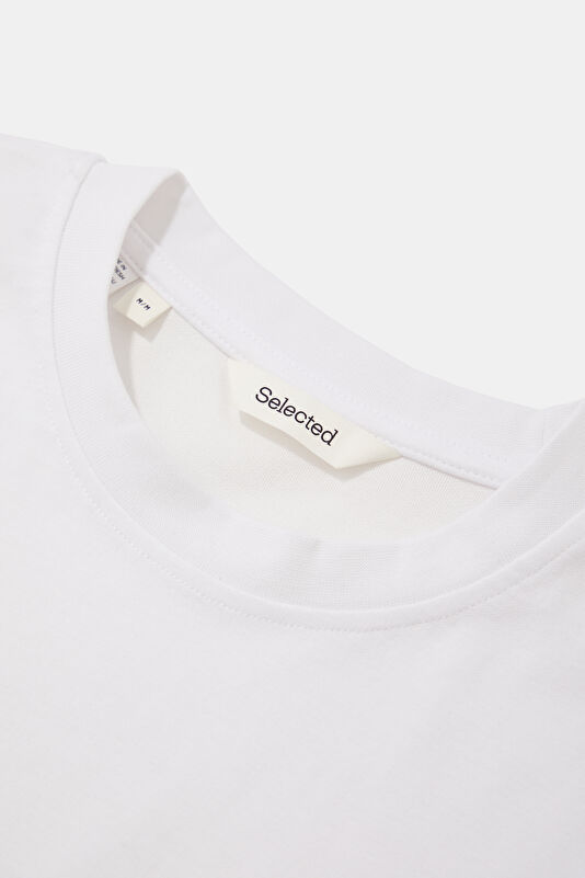 Relax Fit White Crew Neck Men's T-Shirt 3