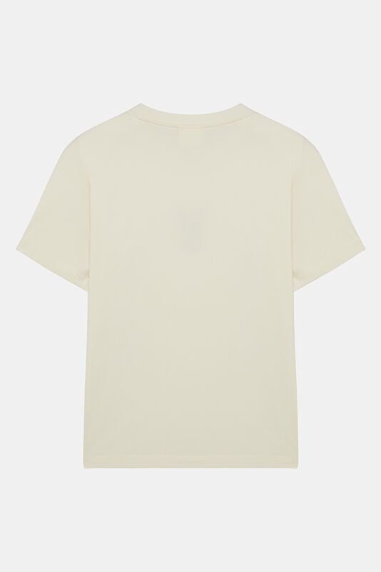 X Hotel Amour Relax Fit White Crew Neck Printed Men's T-Shirt 2