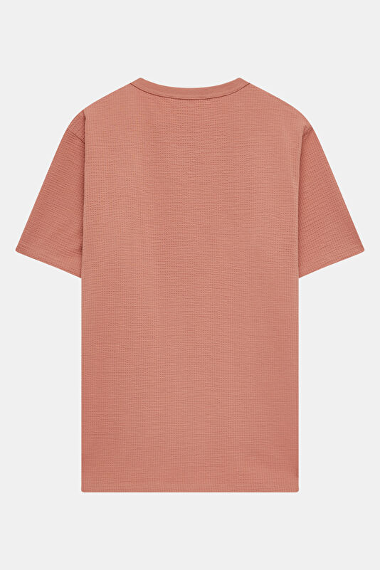Pink Crew Neck Men's T-Shirt 2