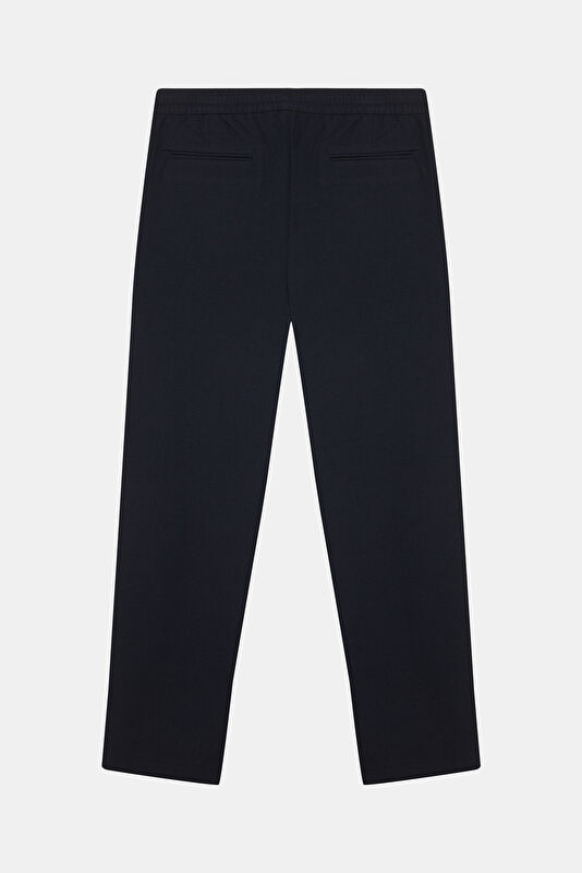 Navy Blue Straight Leg Men's Trousers 2