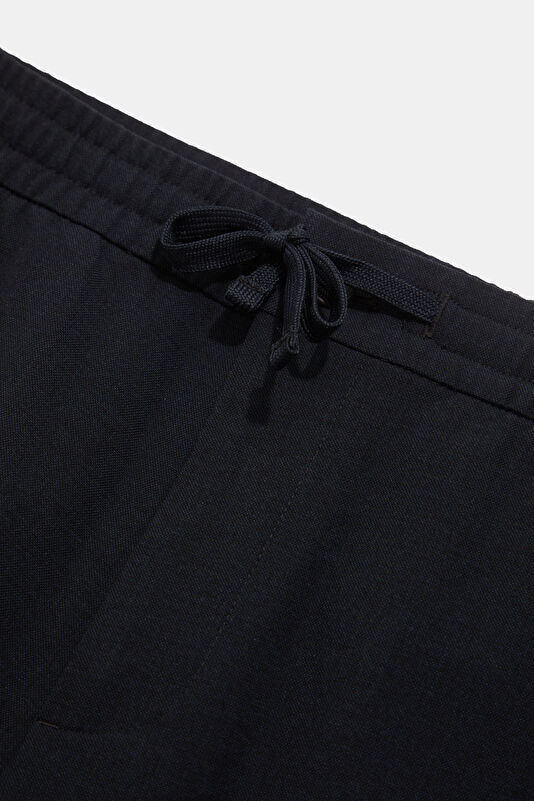 Navy Blue Straight Leg Men's Trousers 3
