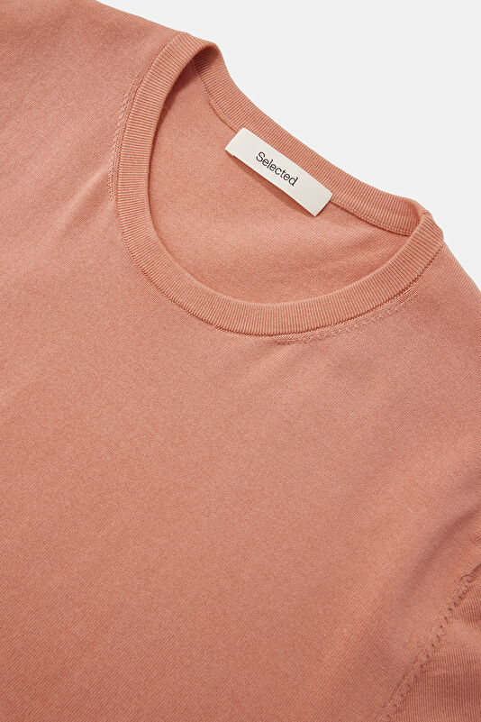 Pembe Bisiklet Yaka Erkek T-Shirt 3