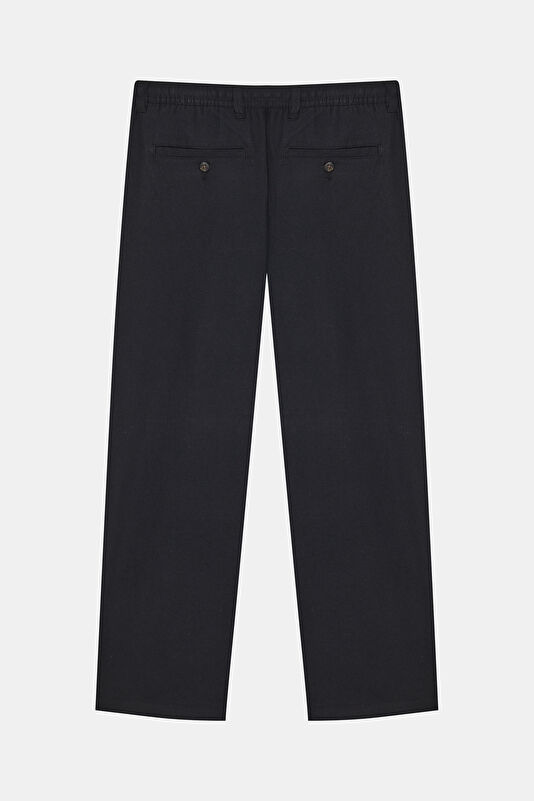 Relax Fit Black Loose Organic Cotton Men's Trousers 2