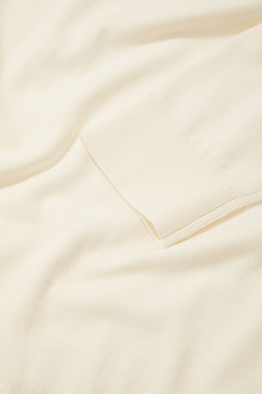 Ecru Organic Cotton Knit Men's Sweater 4