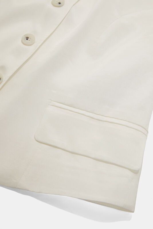 Ecru Sleeveless Women's Blouse 4