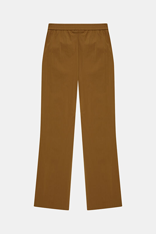 Açık Camel Straight Kadın Pantolon 4