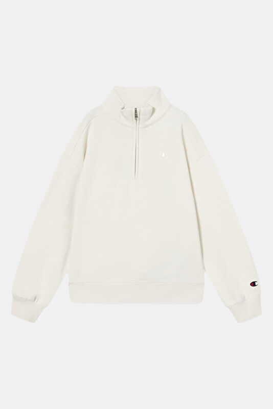 Cream Stand-Up Collar Kids' Sweatshirt