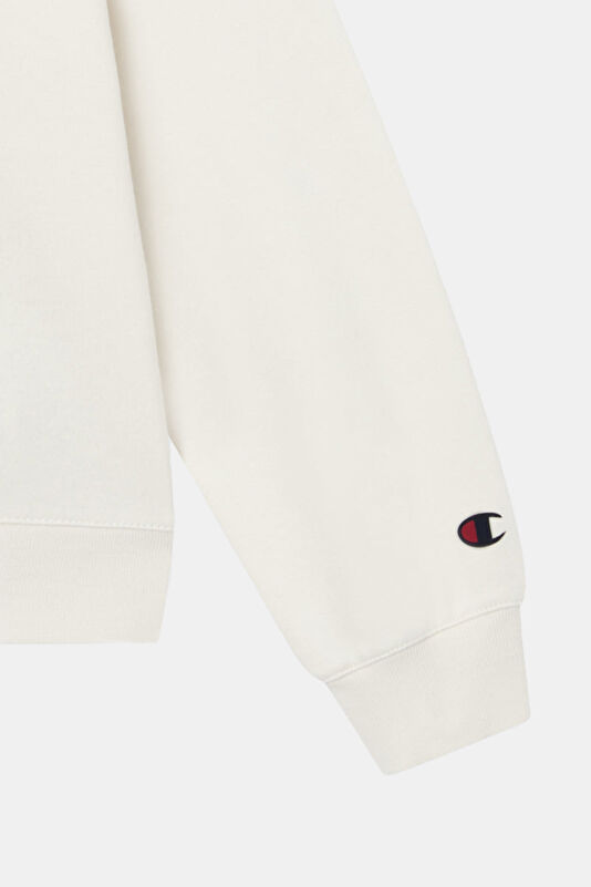 Cream Stand-Up Collar Kids' Sweatshirt 2