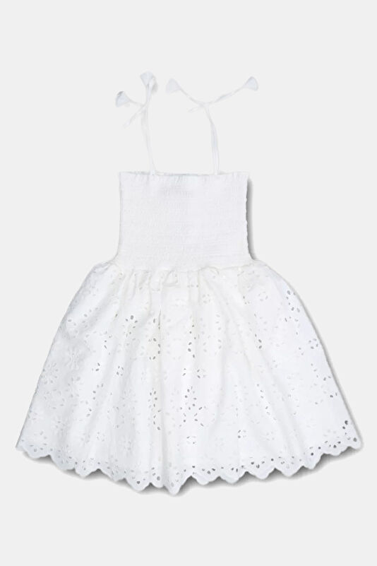 White Mini Kids Dress 2