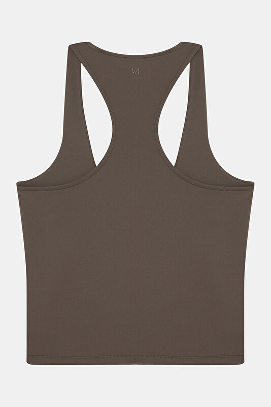 Brown Sleeveless Women's Blouse 2