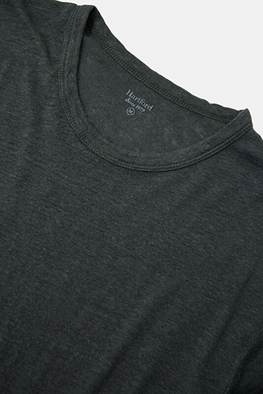 Relax Fit Khaki Crew Neck Men's Shirt 3