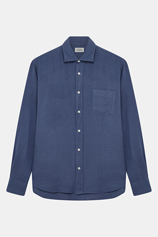 Relax Fit Indigo Men's Shirt