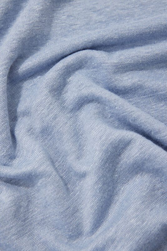 Relax Fit Blue Crew Neck Men's Shirt 4