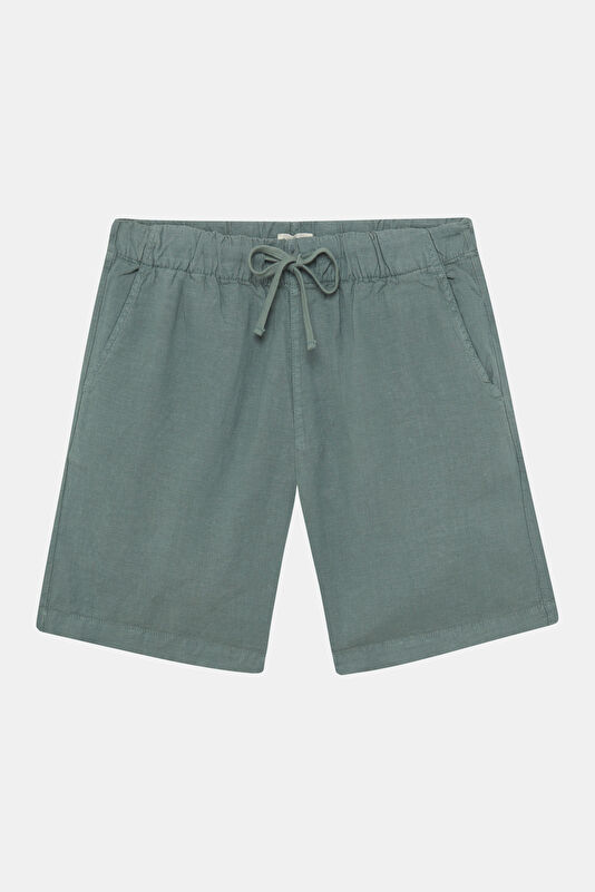 Khaki Linen Men's Shorts