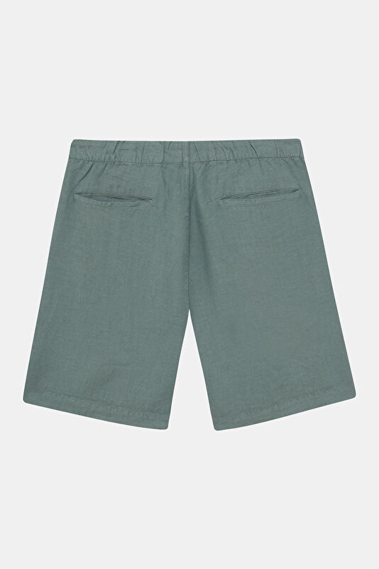 Khaki Linen Men's Shorts 2