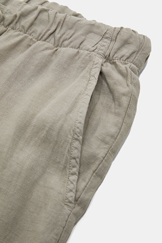 Relax Kalıp Açık Yeşil Regular Keten Pantolon 4