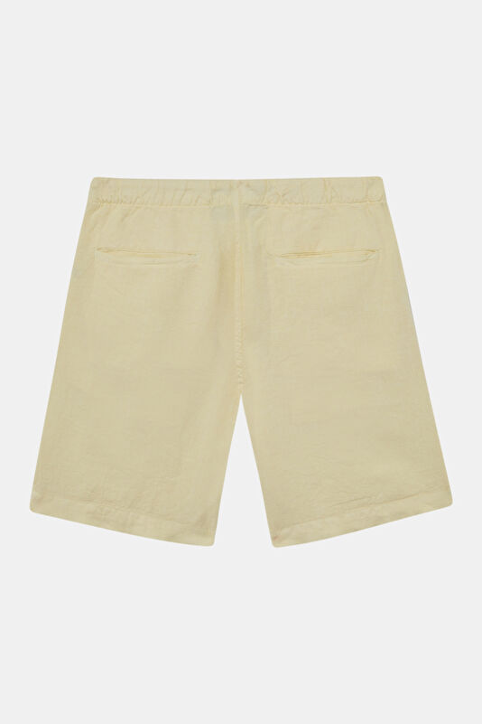 Cream Linen Men's Shorts 2