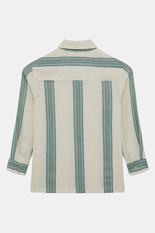 Multicolored Striped Pattern Kids' Shirt 2