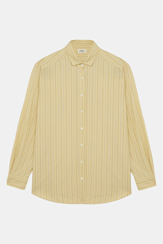 Yellow Striped Patterned Shirt