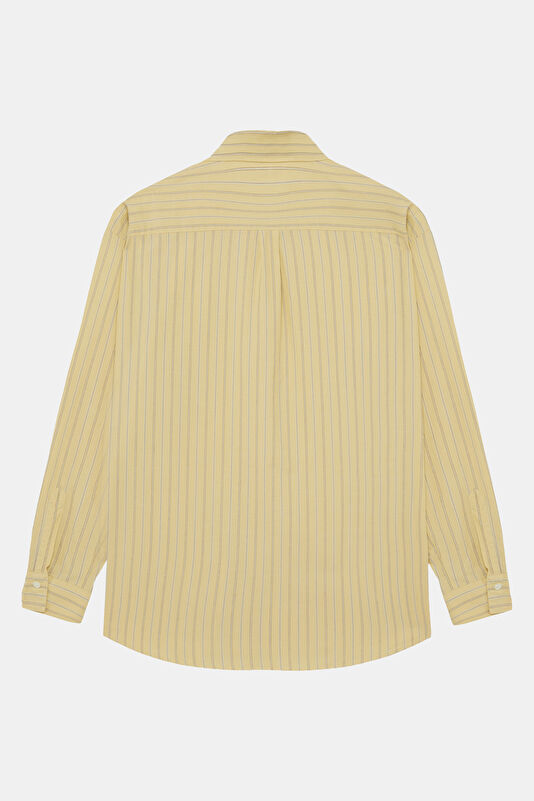 Yellow Striped Patterned Shirt 2