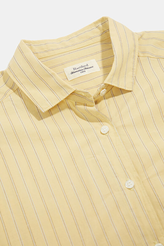 Yellow Striped Patterned Shirt 3
