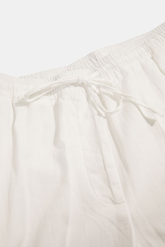 Beyaz Wide Leg Kadın Pantolon 3