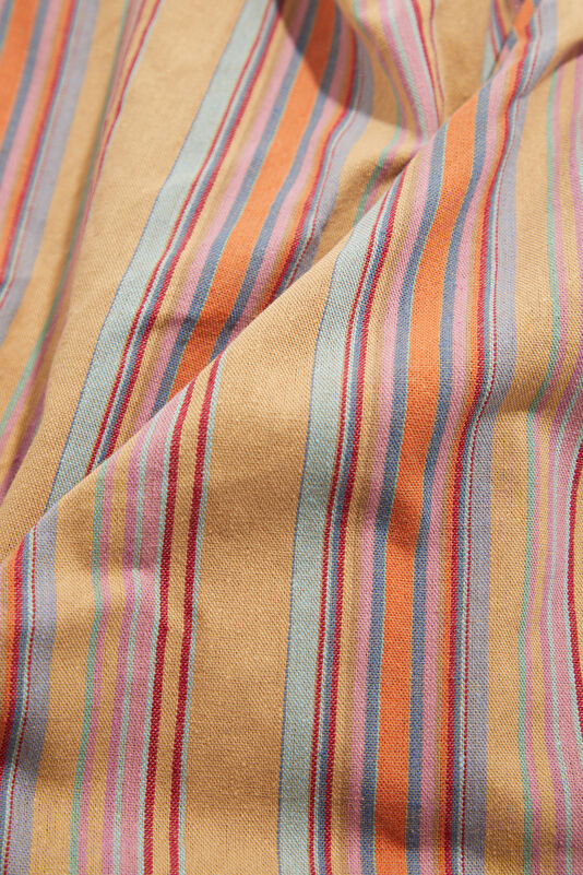 Multicolor Striped Patterned One Shoulder Blouse 4