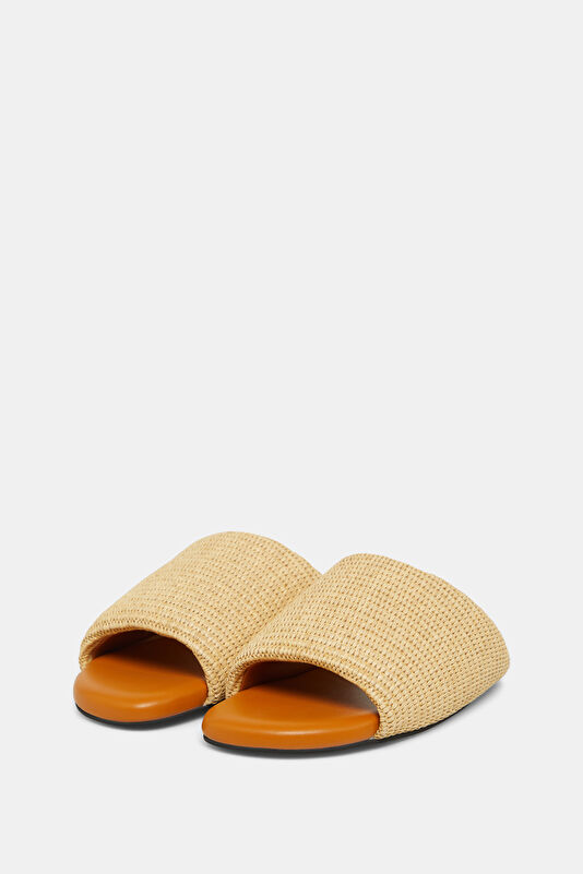 Raffia Bubble Beige Women's Slippers 2