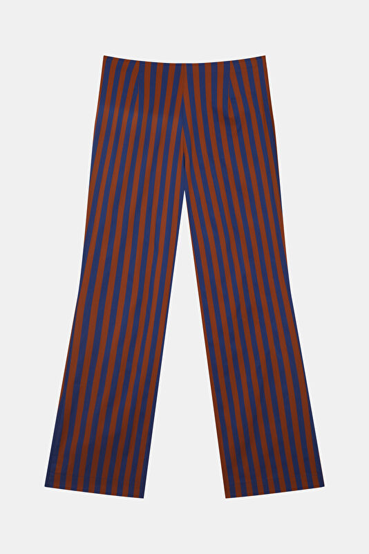 Lacivert Wide Leg Bol Paça Kadın Pantolon 2